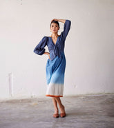 A Model Wearing Multicolor,Pure Cotton Hop Scotch curated by Only Ethikal